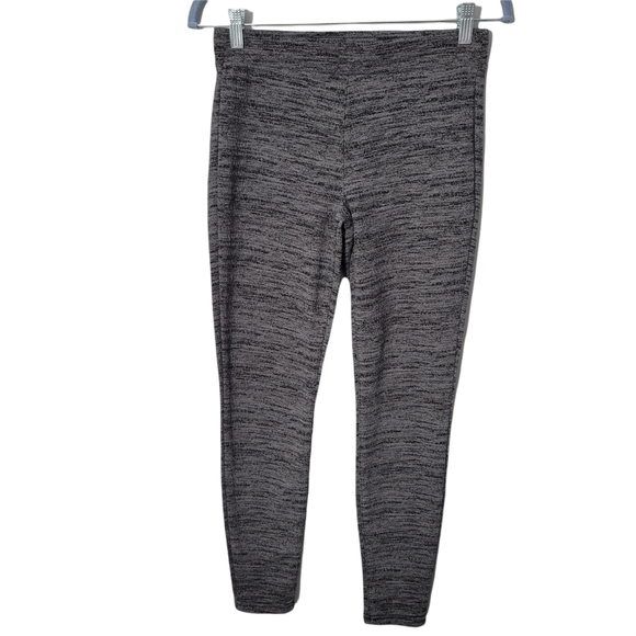 A.N.A A New Approach Gray Black Spacedye Lined Leggings - Picture 1 of 9